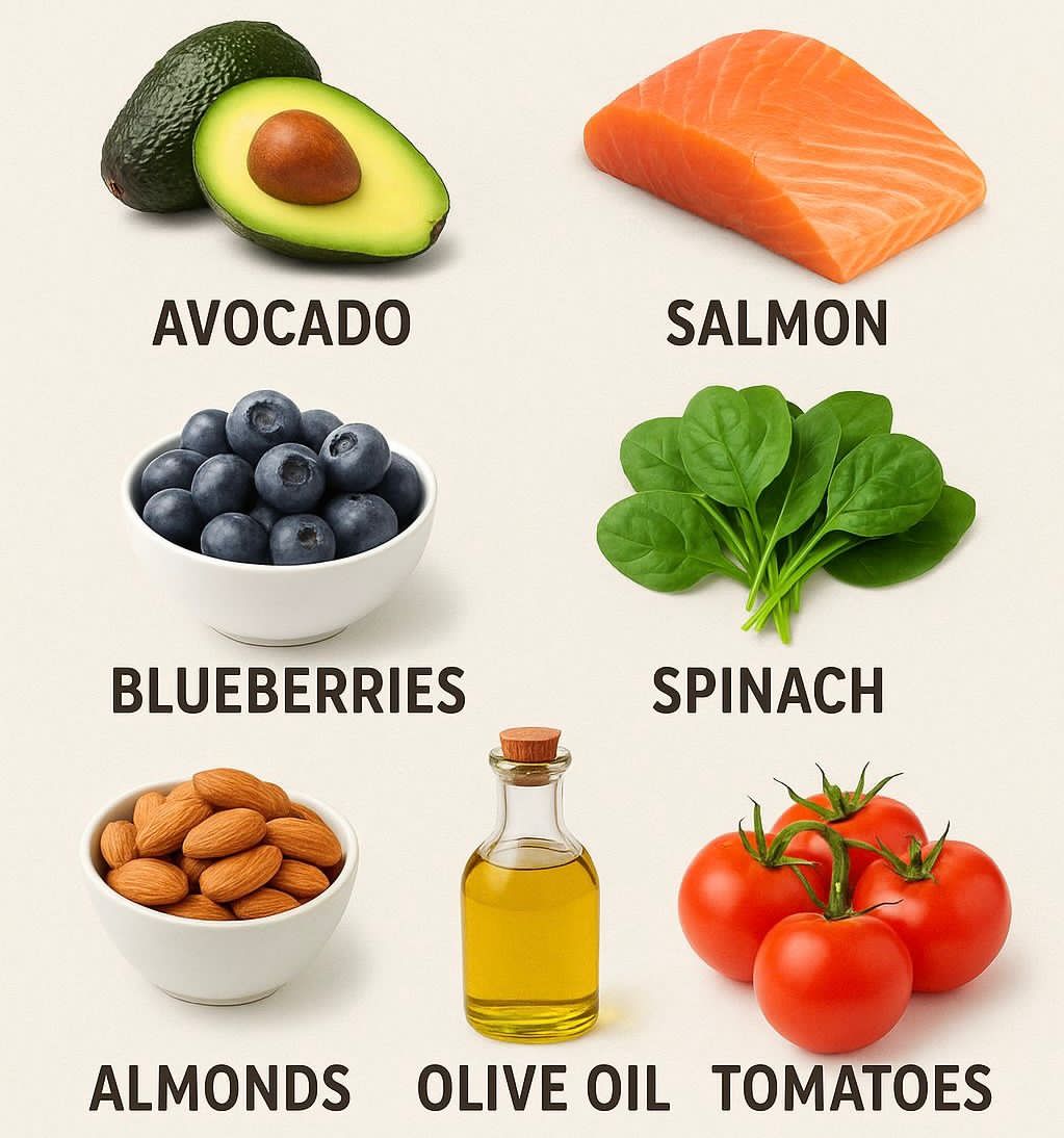 Ilustrasi makanan kaya nutrisi.