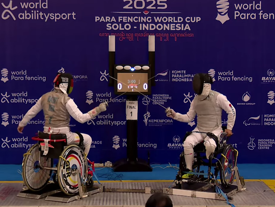 Para Fencing World Cup 2025 di GOR Indoor Manahan.