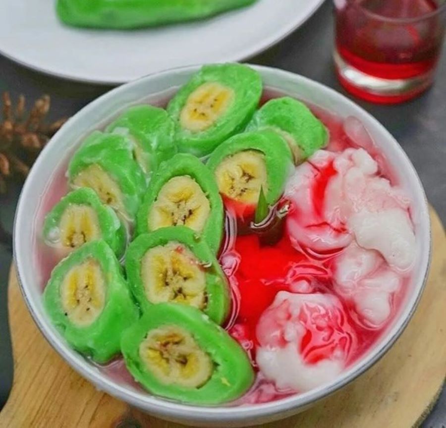 Pisang ijo ala Makassar