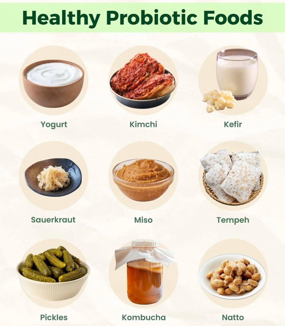 Ilustrasi makanan fermentasi.