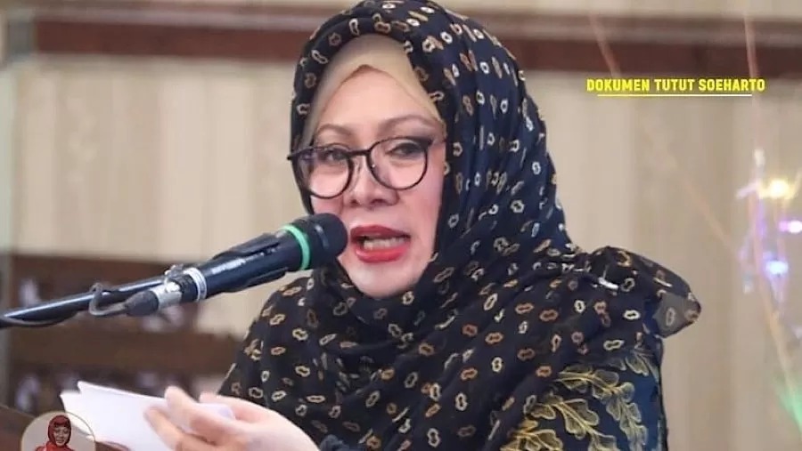 Putri Presiden ke-2 RI, Siti Hardiyanti Hastuti Rukmana, atau yang akrab disapa Tutut Soeharto.