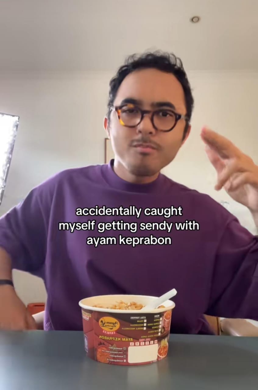 Caption gambar: Video TikTok ini menampilkan salah satu contoh tren &ldquo;getting sendy&rdquo; yang viral.