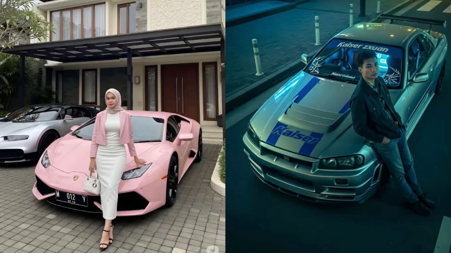 Ilustrasi Gemini AI Bikin Foto Estetik di Depan Mobil.