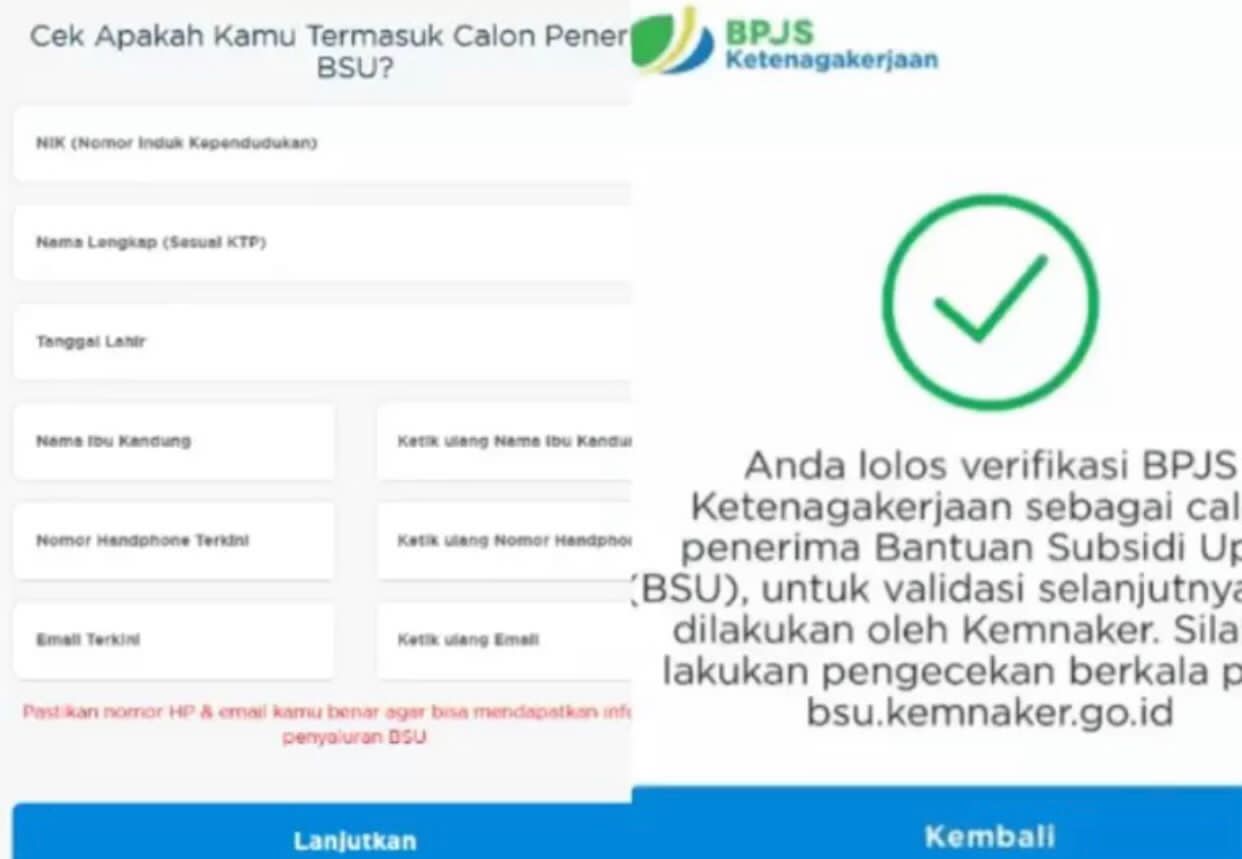 Cek Bantuan Subsidi Upah atau BSU 2025.