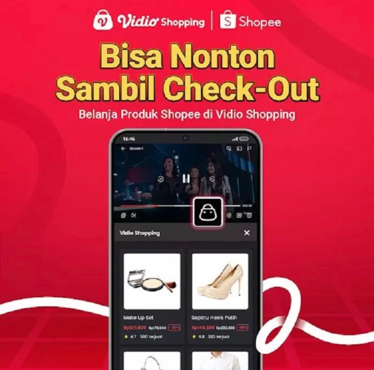 Vidio resmi meluncurkan fitur Vidio Shopping.