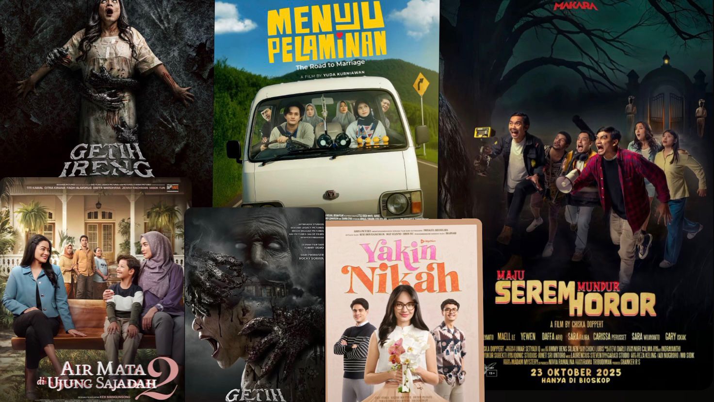 Ilustrasi Lima Film Indonesia Siap Tayang Oktober 2025 di Bioskop.