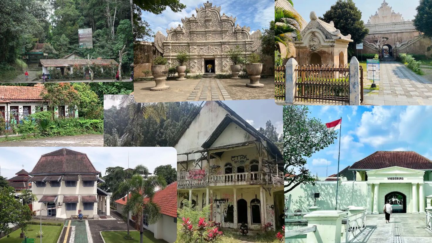 Ilustrasi Empat Tempat Paling Angker di Yogyakarta, dari Tamansari hingga Benteng Vredeburg.