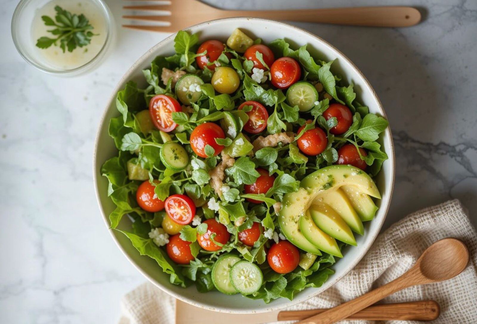 Salad sayur pilihan tepat untuk turunkan berat badan secara alami (Pinterest)