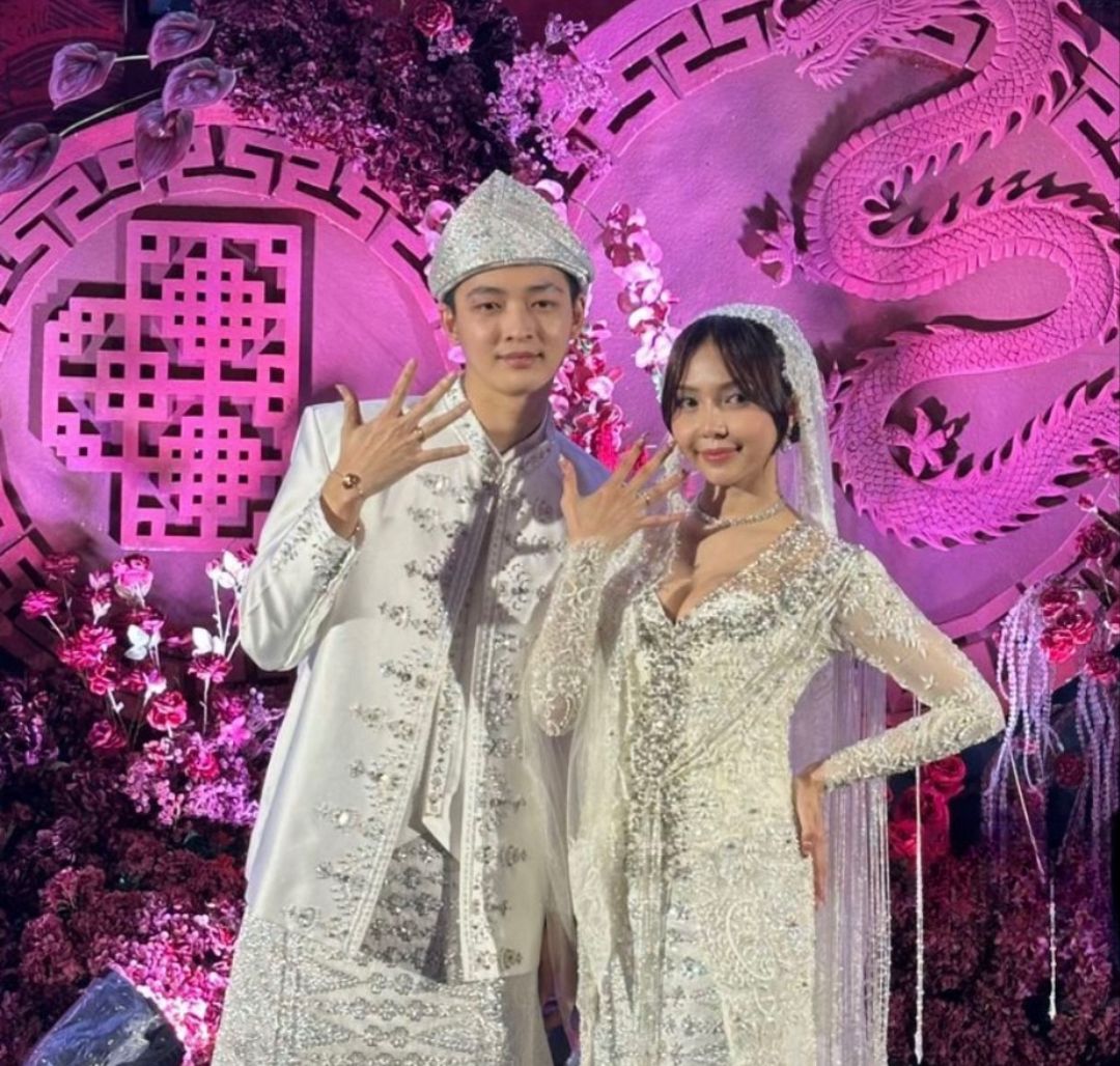 Ilustrasi pernikahan Meyden dan Hengky (foto: tiktok, mbeeeee)
