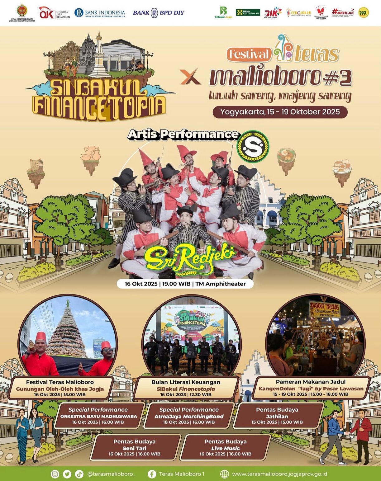 Event SiBakul Financetopia X Festival Malioboro #3 15 samapai 19 Oktober 2025 (Instgram @terasmalioboro_)