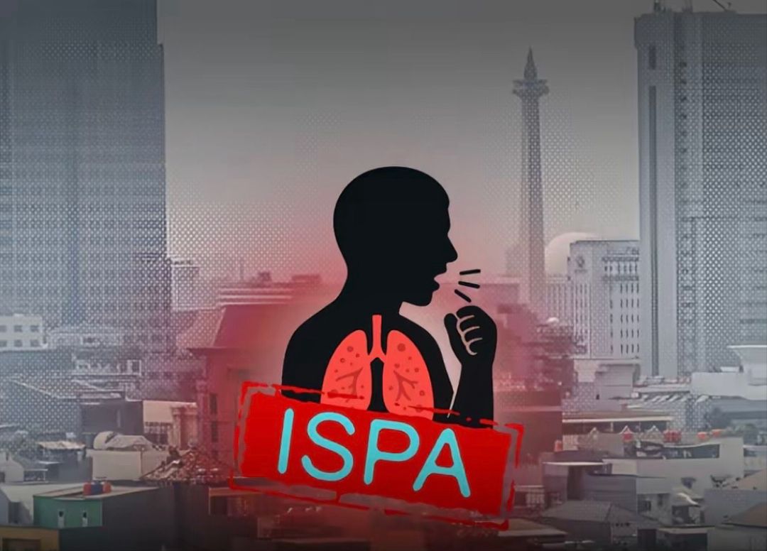 Ilustrasi menggambarkan virus yang menyebar sehingga mengakibatkan banyaknya kasus ISPA (foto: tiktok)