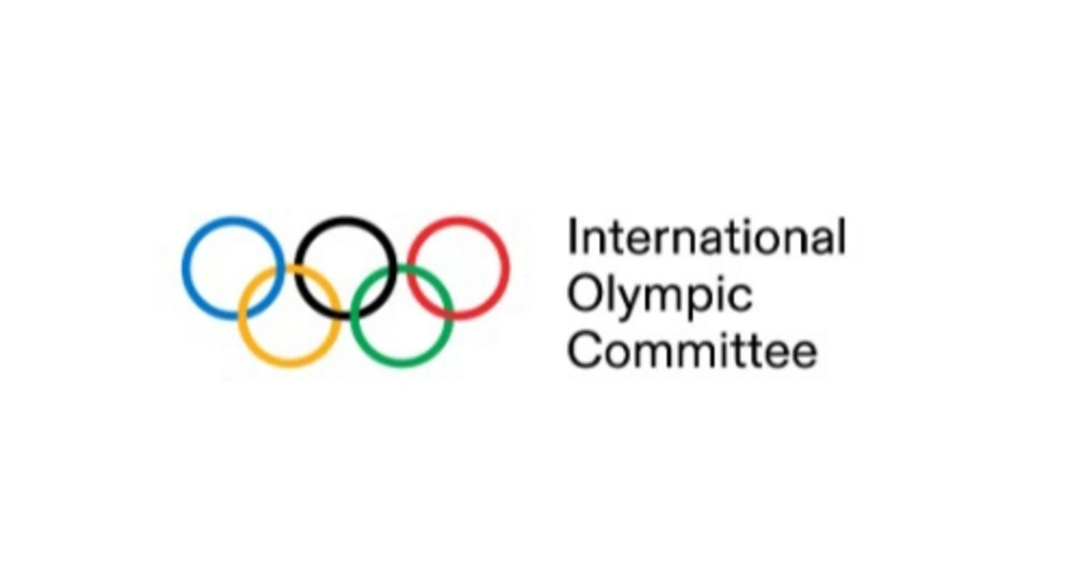 Gambar logo International Olympic Committee. (X/@iocmedia)