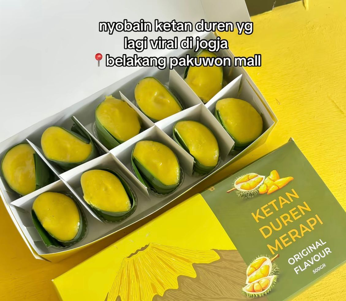 Ilustrasi Ketan Duren Merapi (foto: tiktok, ACAMAMA)