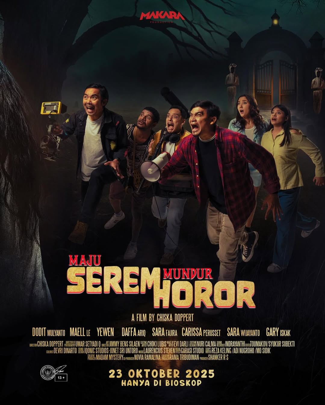 Film Maju Serem Mundur Horor mulai tayang 23 Oktober 2025.