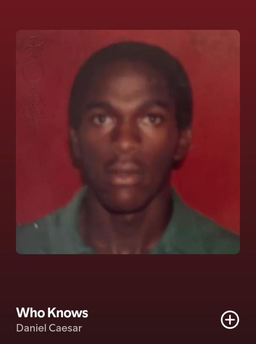 Lagu milik Daniel Caesar, &ldquo;Who Knows&rdquo; viral di TikTok. (Sumber: Screenshot Spotify)