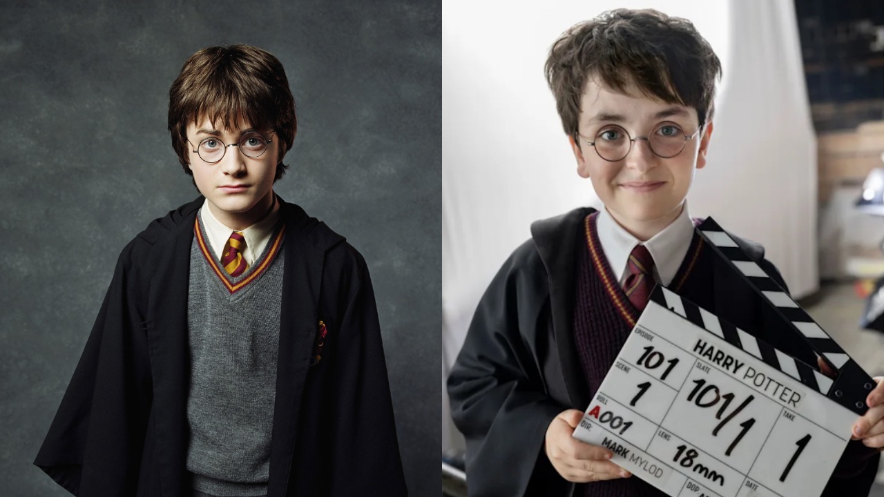 Pemeran Harry Potter, Radcliffe (kiri) dan Dominic McLaughlin (Kanan) Sumber: Berbagai Sumber