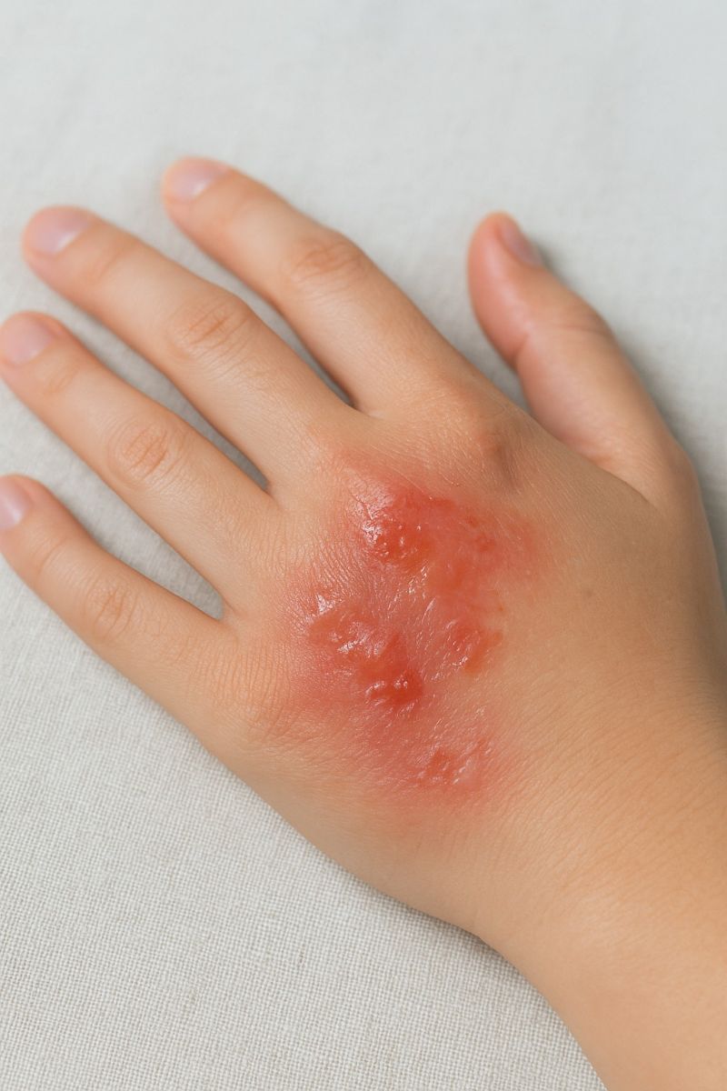 Ilustrasi Luka bakar ringan.