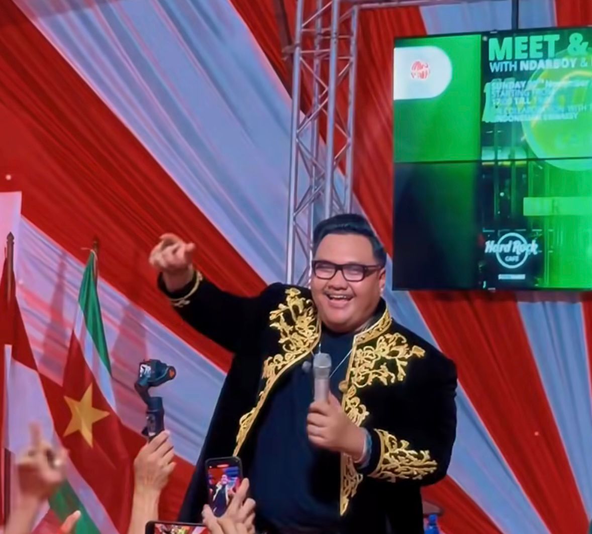 Ilustrasi Drarboy Genk guncang panggung Festival Indofair 2025 di Suruname (foto: instagram, ndarboy_genk)
