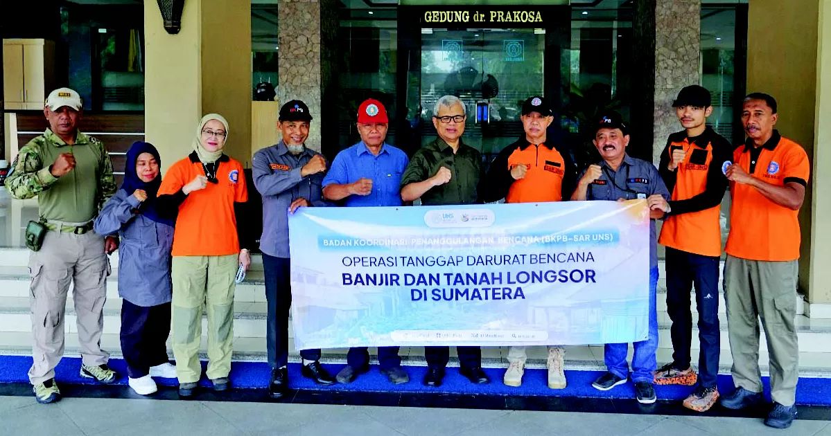 Tim SAR UNS dikirim ke wilayah bencana Aceh, Rabu 3 desember 2025 (foto: jawapos)