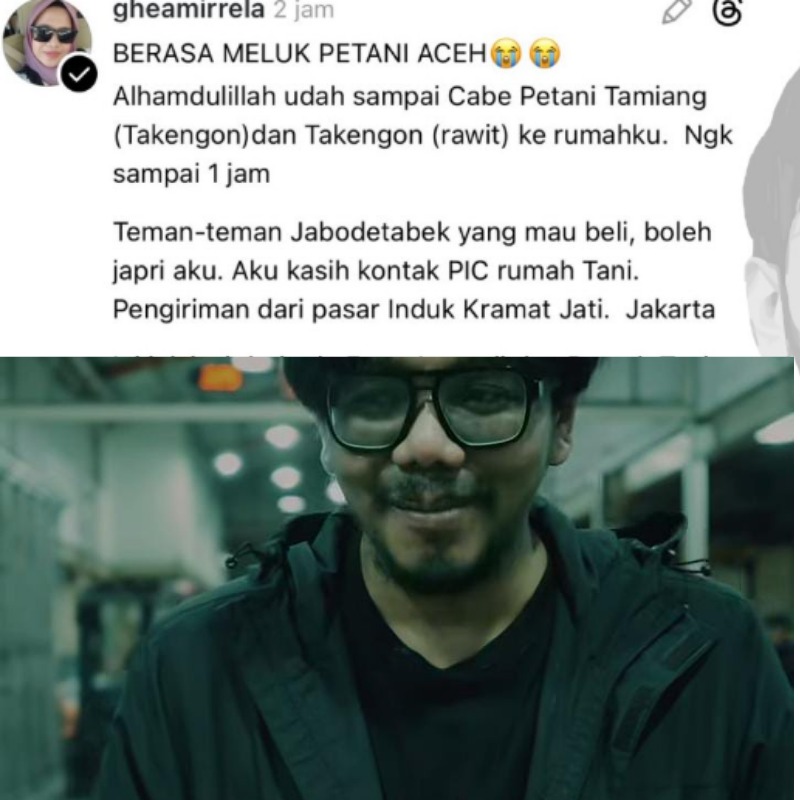 &ldquo;Respons positif masyarakat terhadap inisiatif distribusi cabai dari Aceh ke Jakarta.&rdquo; (kolase berbagai sumber Instagram)