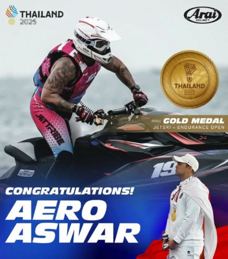 Aero Aswar sabet medali emas.