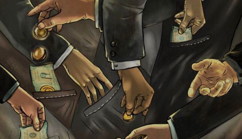 Ilustrasi korupsi.