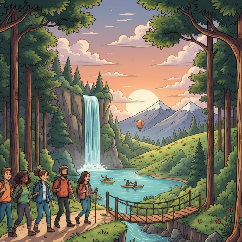 Ilustrasi sejumlah destinasi wisata alam yang cocok dikunjungi saat liburan akhir tahun.&rdquo;
