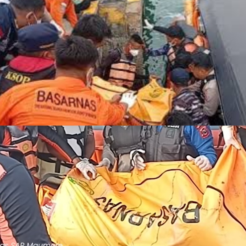 Kolase proses evakuasi jenazah korban kapal tenggelam di perairan Labuan Bajo.&rdquo; (Sumber: berbagai sumber)