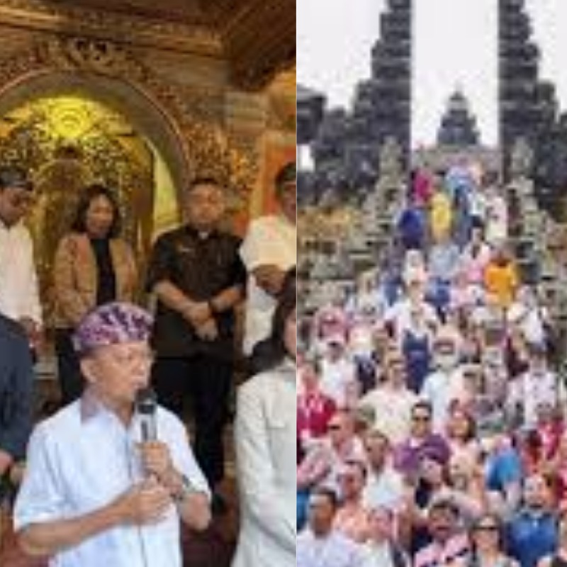 Gubernur Bali I Wayan Koster mengungkap rencana penerapan seleksi wisatawan mancanegara mulai 2026.&rdquo; (Sumber: Berbagai sumber).