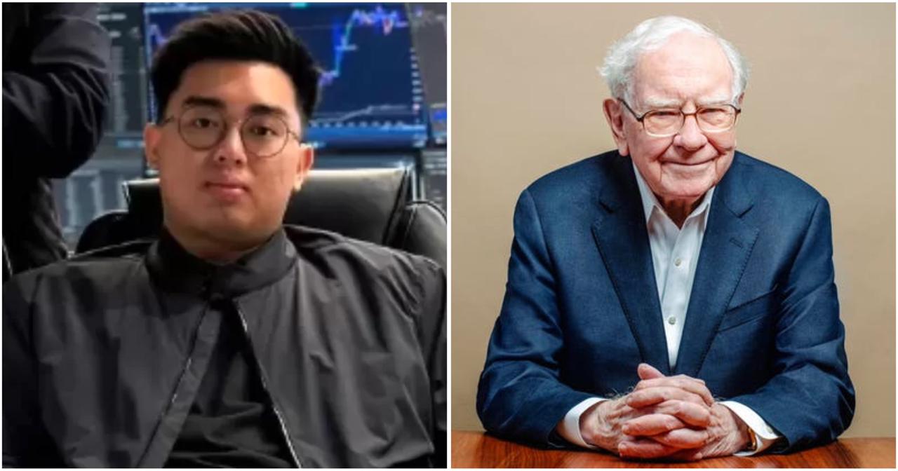 Timothy Ronald menjadikan Warren Buffett sebagai mentornya, meskipun belum pernah ketemu secara langsung. (ig/@timothyronaldd & Forbes)