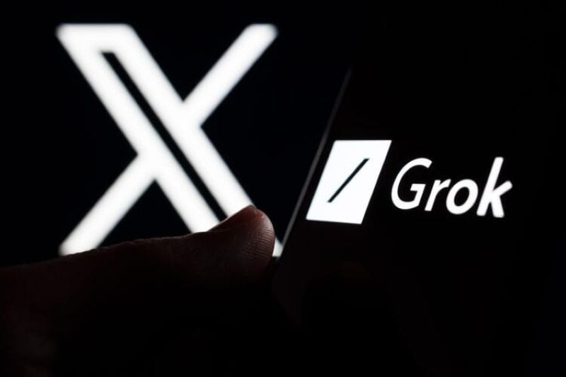 Ilustrasi fitur Grok AI pada platform X.