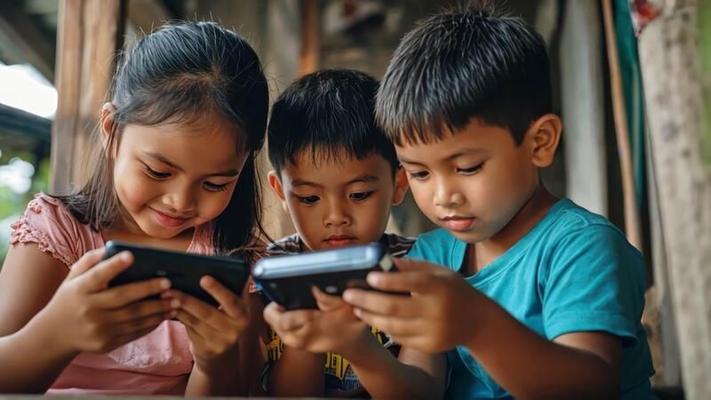Ilustrasi bahaya kecanduan game online pada anak. (Pinterest)