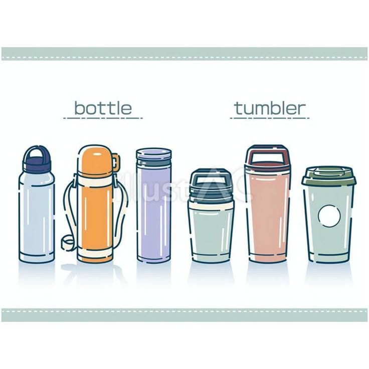 Koleksi Tumbler yang bervariasi dan berwarna-warni ( Pinterest )