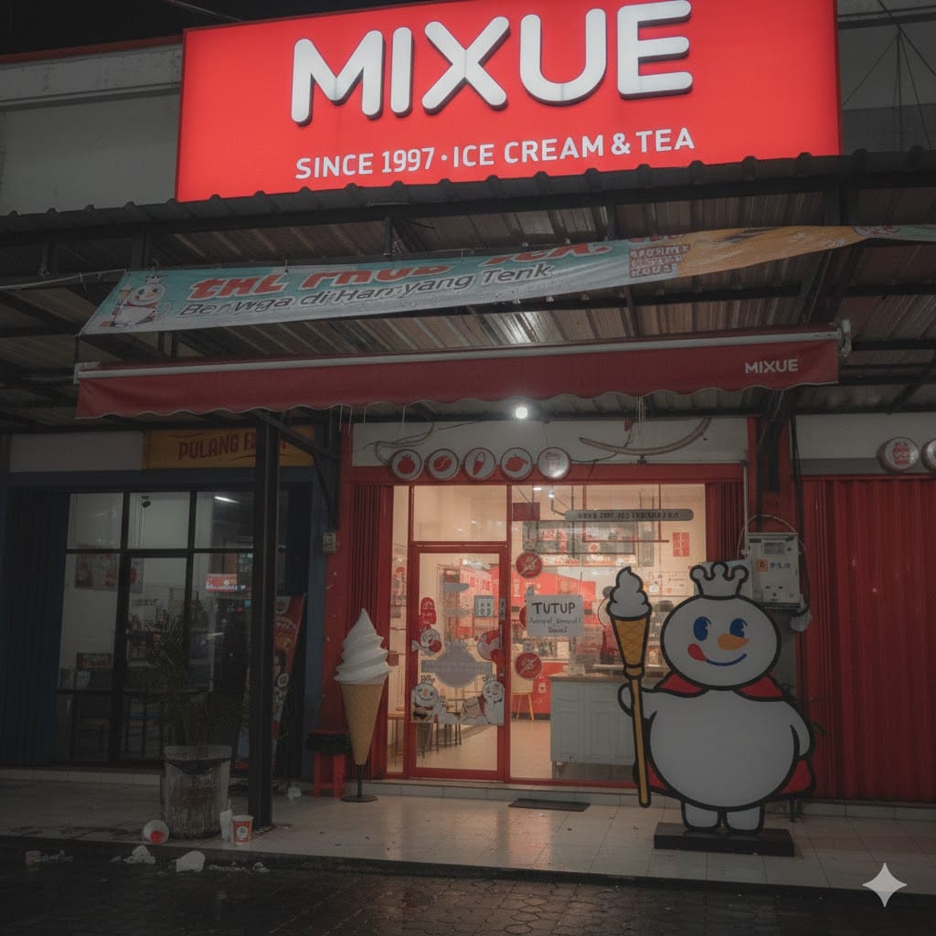 Gerai - gerai mixue tidak lagi buka