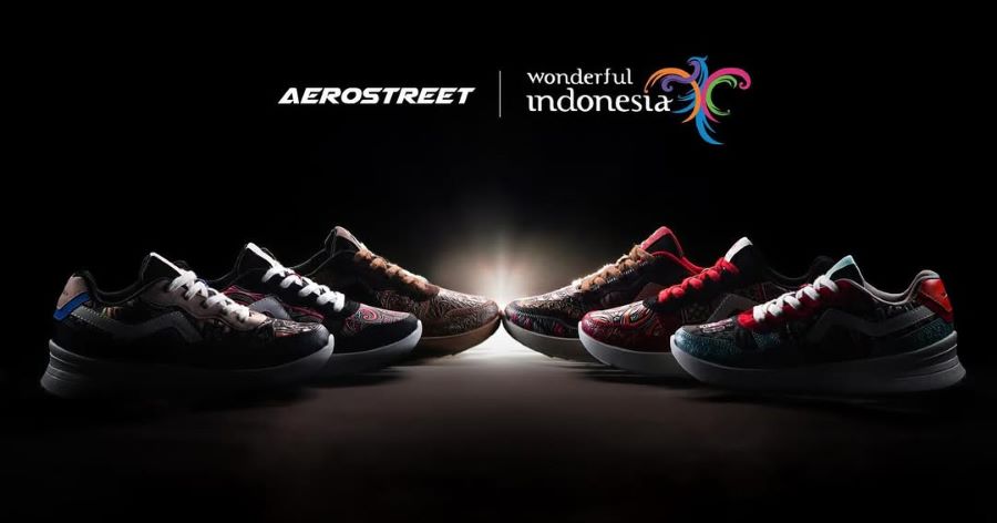 Sepatu Aerostreet dengan tema nusantara (instagram/@aerostreet)
