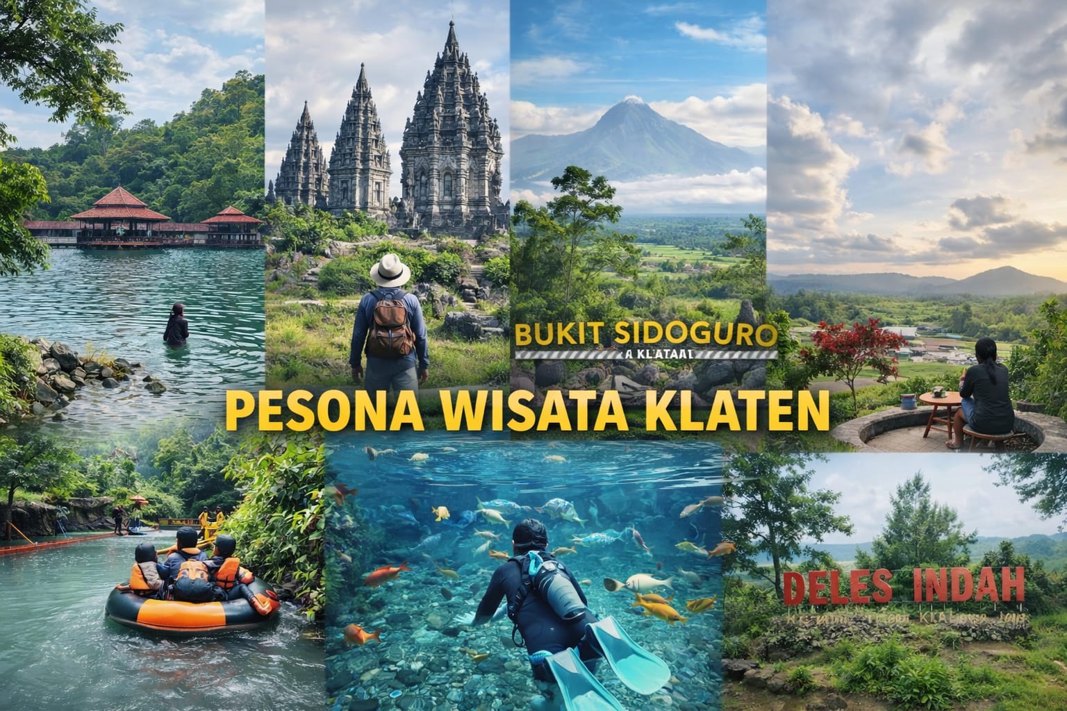 ilustrasi wisata klaten (ai)