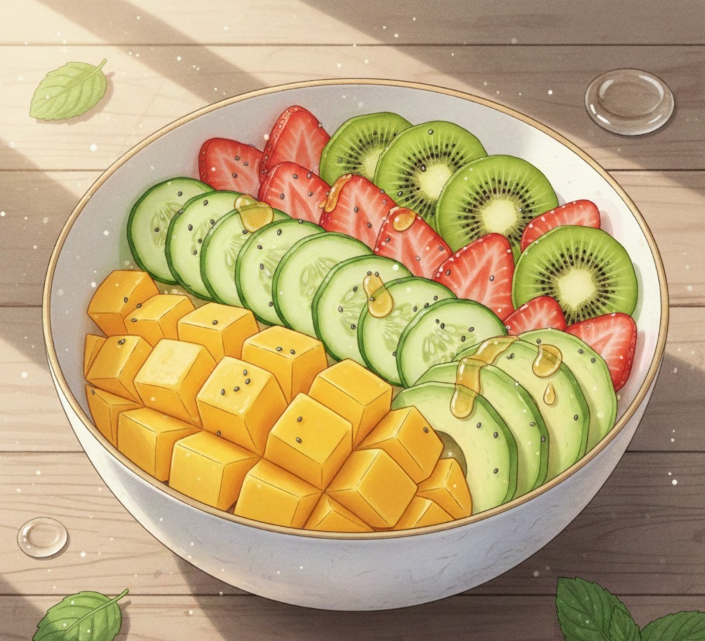 Ilustrasi berbagai buah-buahan yang disinyalir mengandung nutrisi untuk membantu menjaga kesehatan dan membuat kulit glowing.&rdquo;