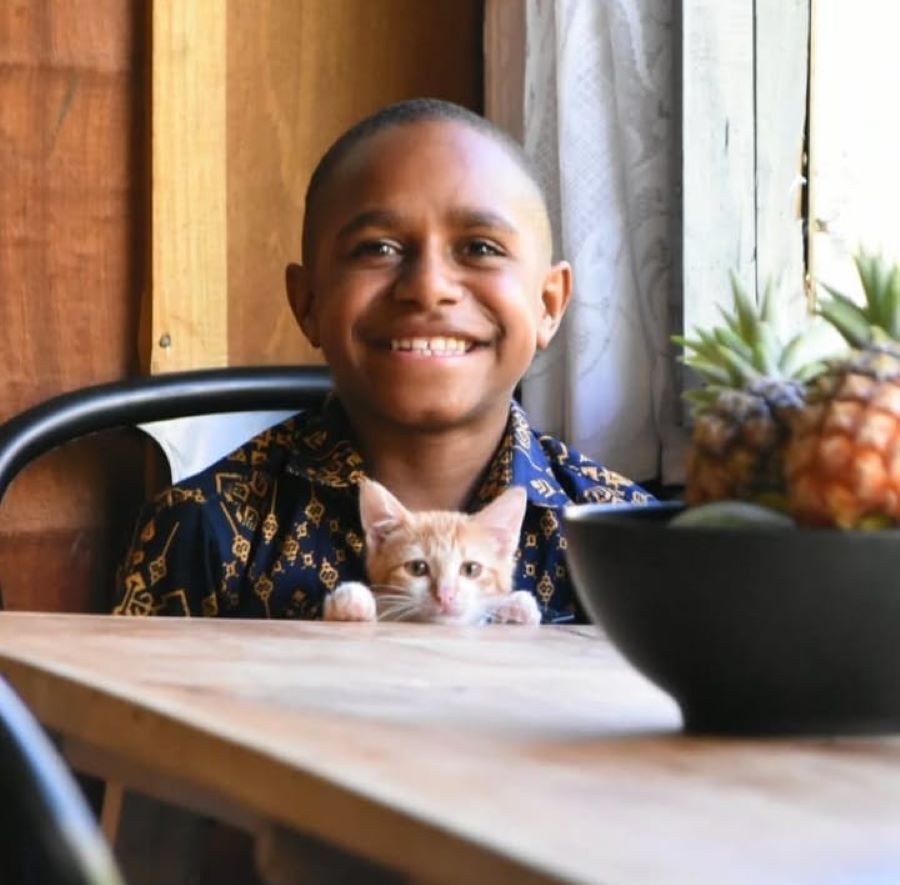 Pison Kogoya, salah satu anak asuh dari Merawat Papua (Instagram/@merawatpapua)