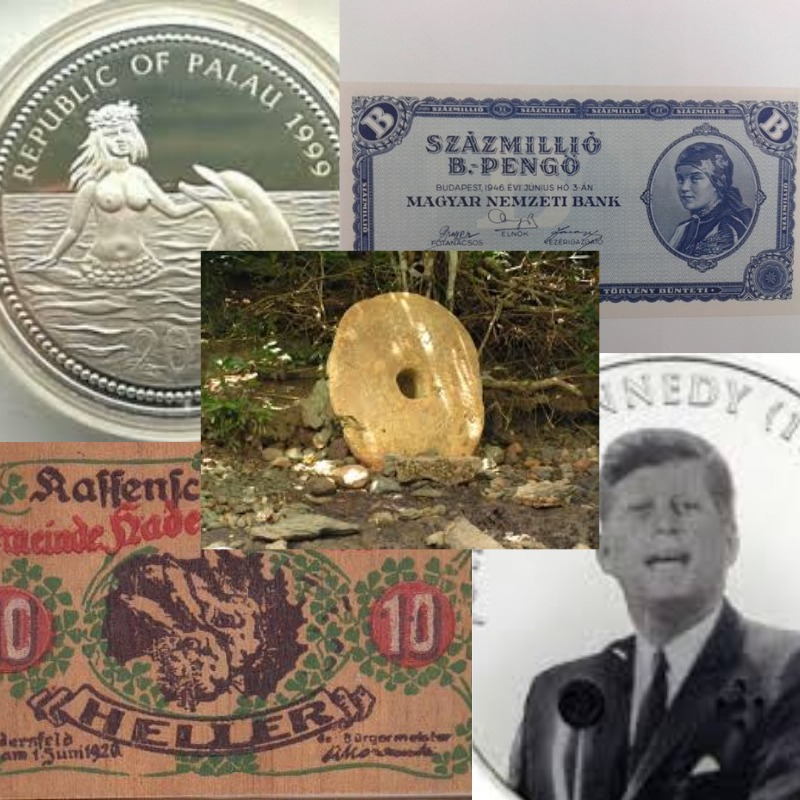 Potret mata uang unik dari berbagai negara.&rdquo; (Sumber: kolase berbagai sumber)