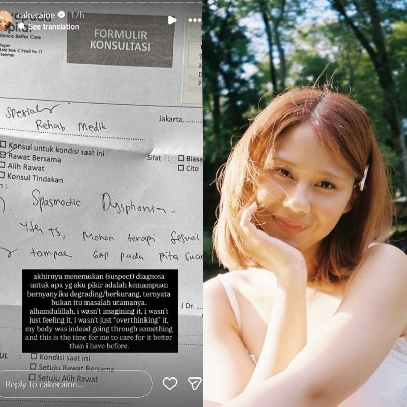 Unggahan Story Instagram Nadin Amizah.