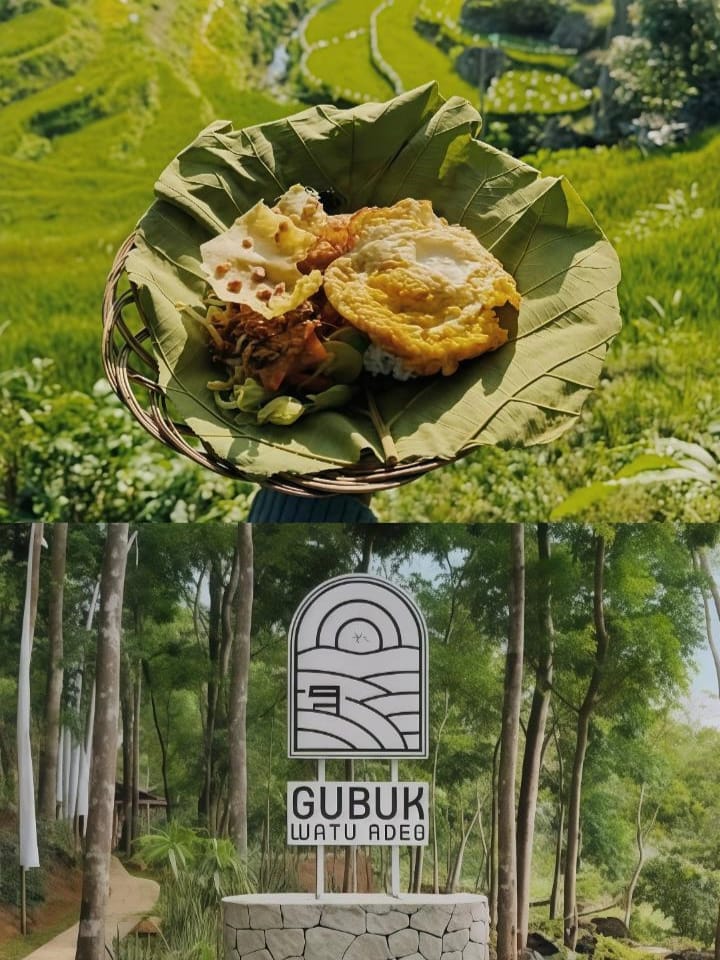 Suasana Pagi di Gubuk Watu Adeg Mangunan Bantul. (Instagram @jogjatreats)