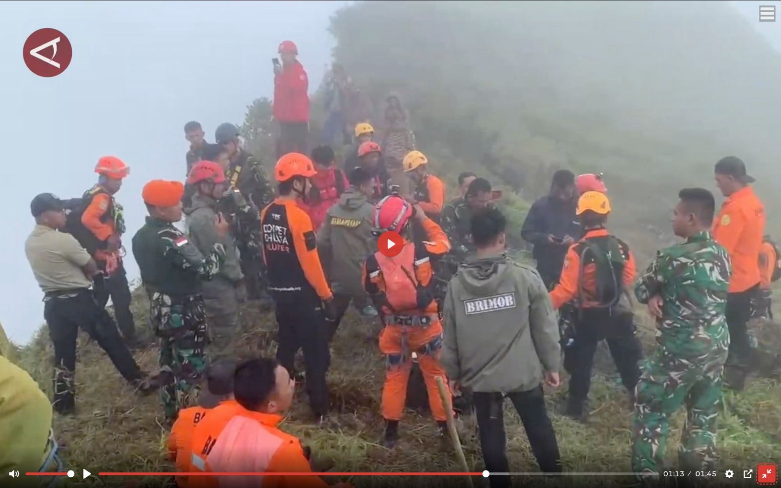 Ilustrasi satu korban penumpang pesawat ATR 42-500 ditemukan meninggal di jurang gunung bulusaraung. (Dilansir dari Antara News)