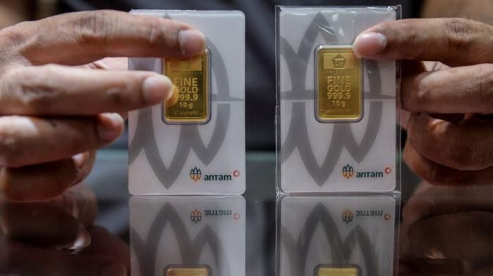 Ilustrasi harga emas antam Selasa Ini menguat tipis, tembus Rp2,705 juta per gram. (Pinterest)