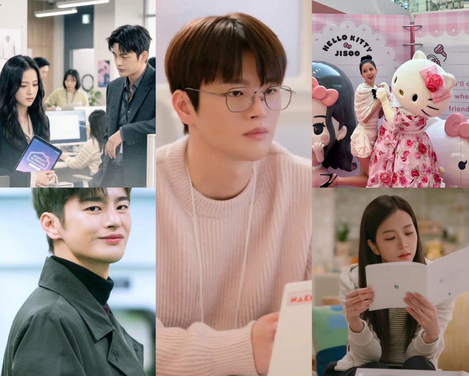 foto jisoo dan seo in guk (kolase berbagai sumber)