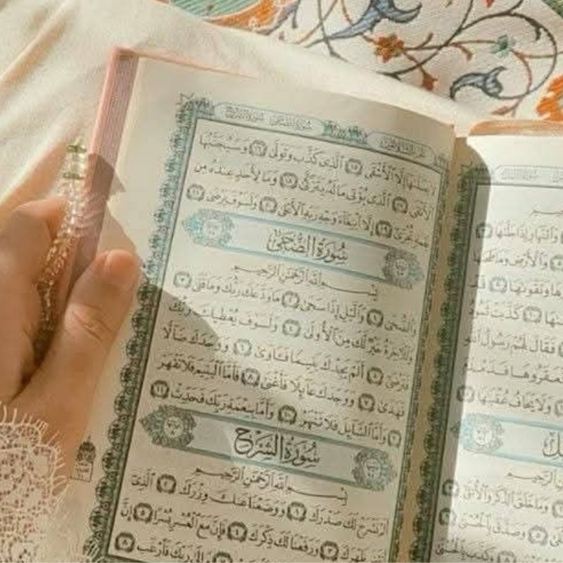 &ldquo;Al-Qur&rsquo;an sebagai sumber ketenangan batin.&rdquo; (Sumber: Pinterest)
