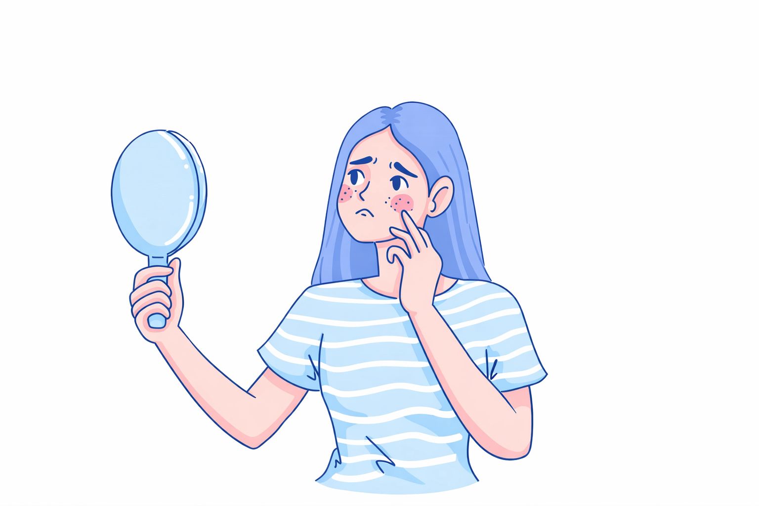 Ilustrasi insecure pada diri sendiri, tekanan yang dialami banyak perempuan. (Pinterest)