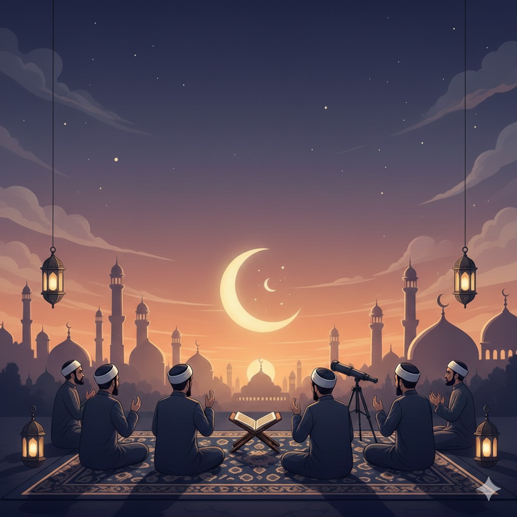 &ldquo;Ilustrasi suasana Ramadan yang menunggu hasil Sidang Isbat sebagai penanda awal puasa.&rdquo;