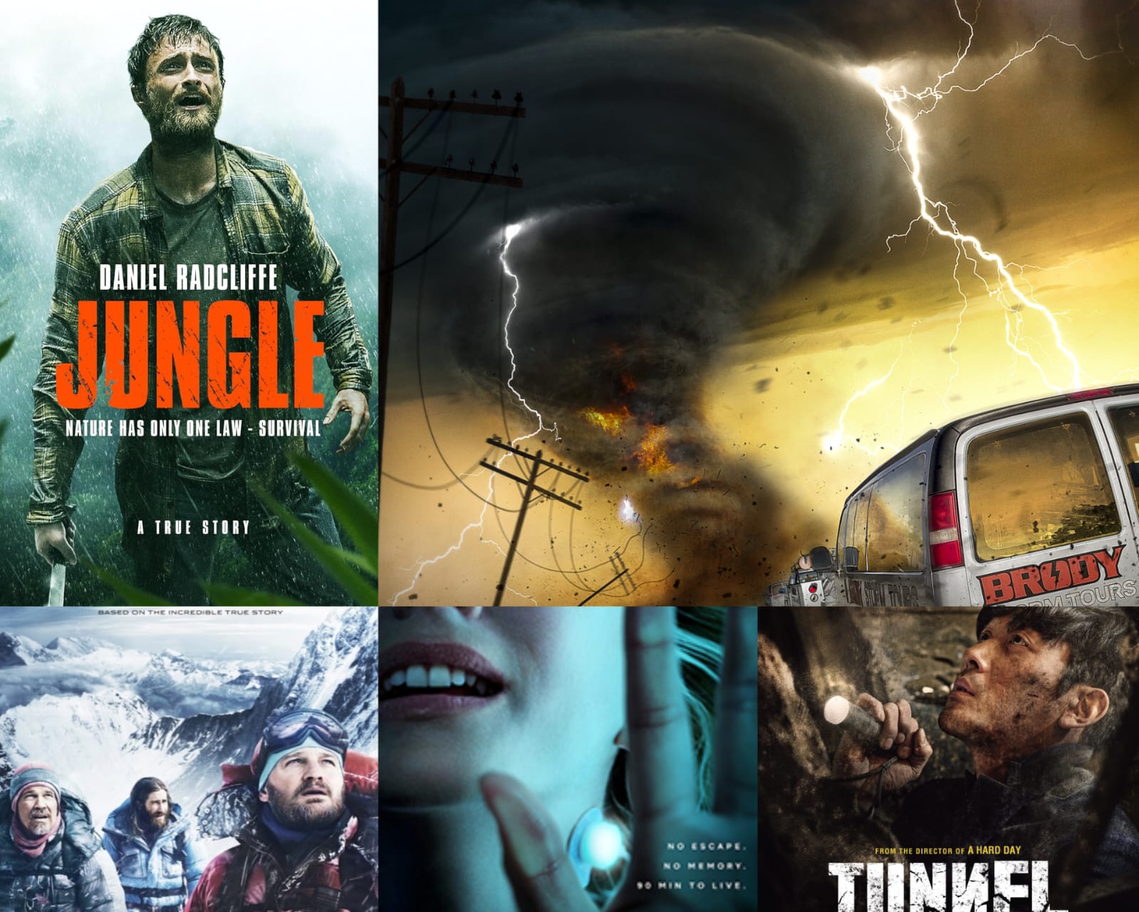 rekomendasi film survival (kolase berbagai sumber)