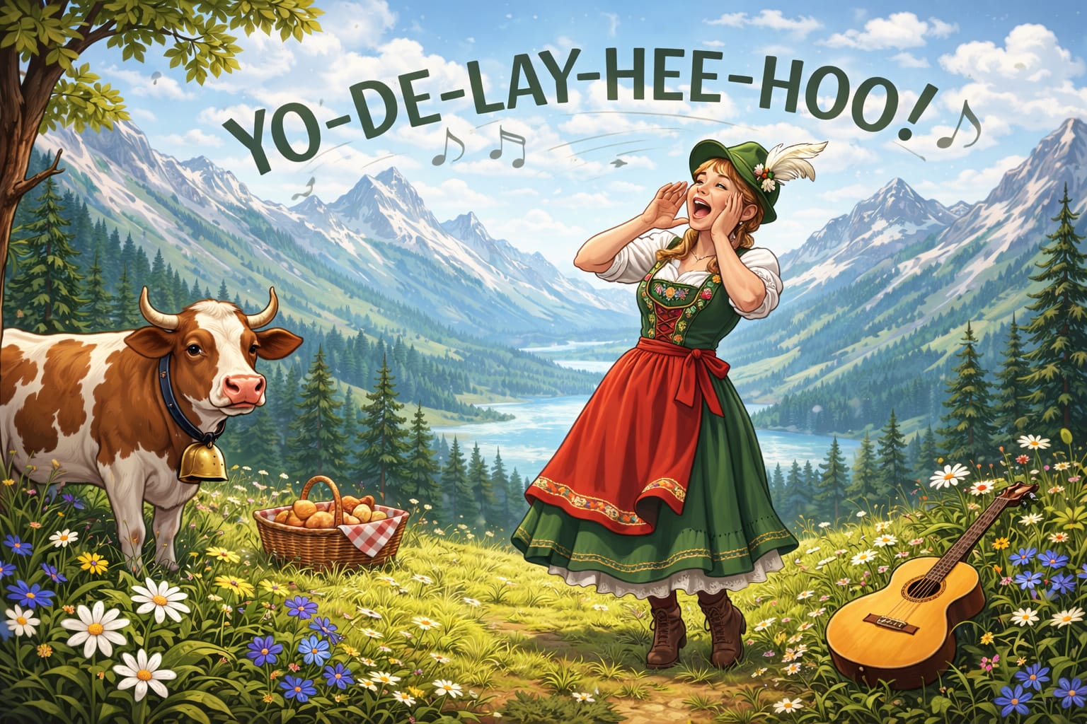 ilustrasi yodelling (ai)