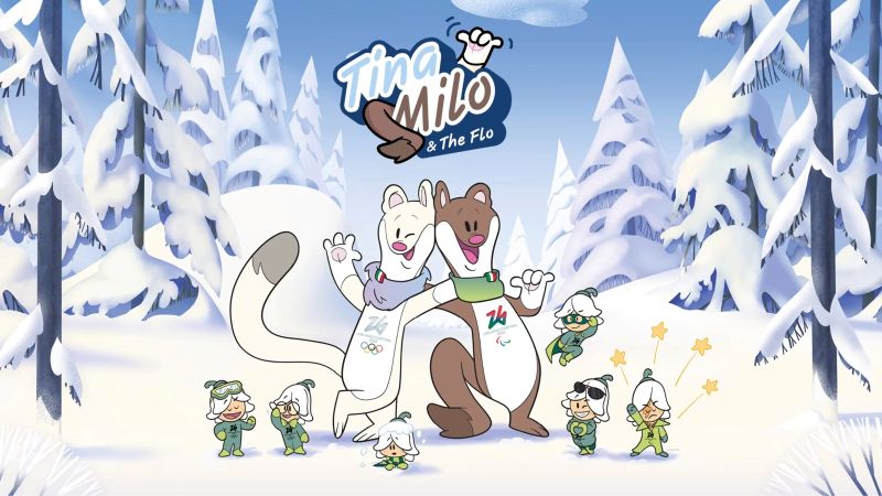 Maskot Olimpiade Musim Dingin Milano Cortina 2026.